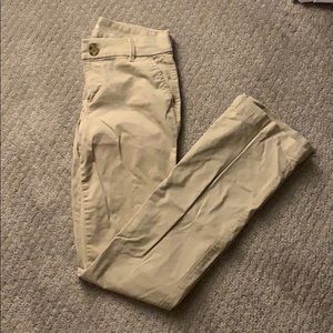 Boot-cut khakis
